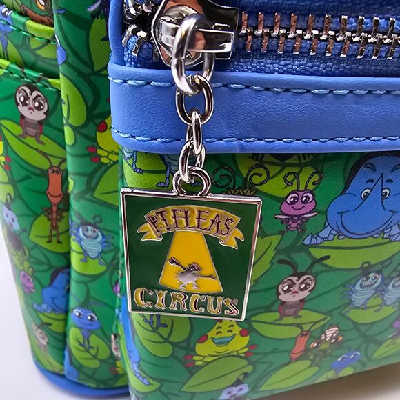 Loungefly X Pixar Disney A Bug\'s Life Green Mini Backpack Character Flik Dot NEW main image 9